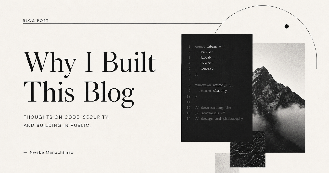 Why I Built This Blog